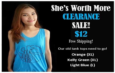 SWM Clearance tanks $12 blue